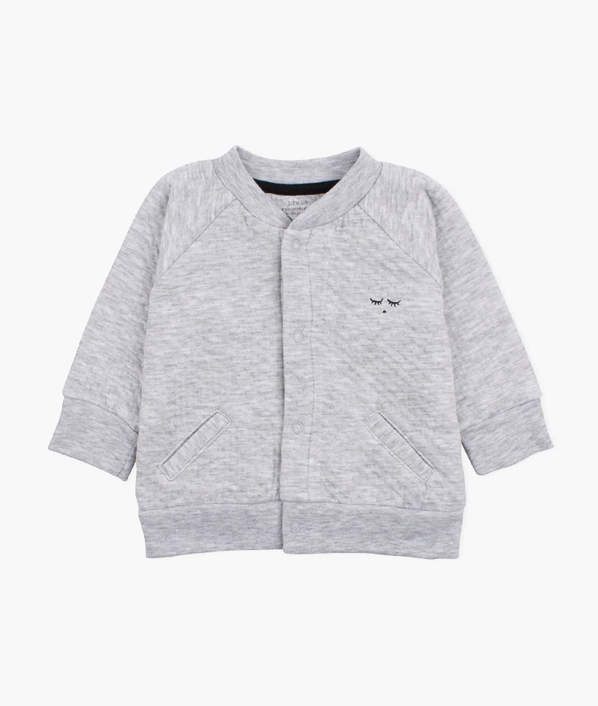 LIVLY BOMBER CARDIGAN GREY