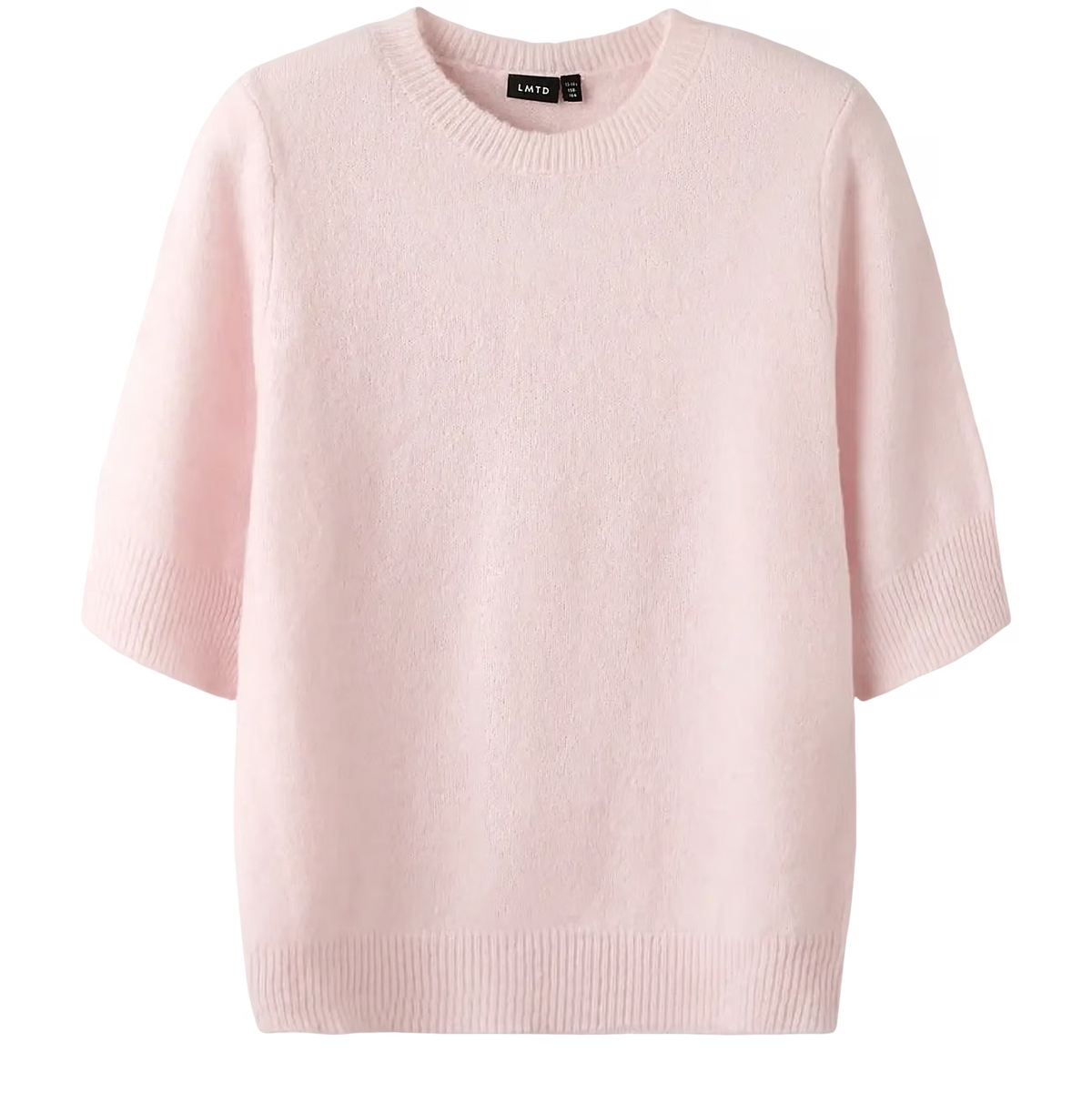 LMTD NLFBYNT SS SHORT KNIT PINK