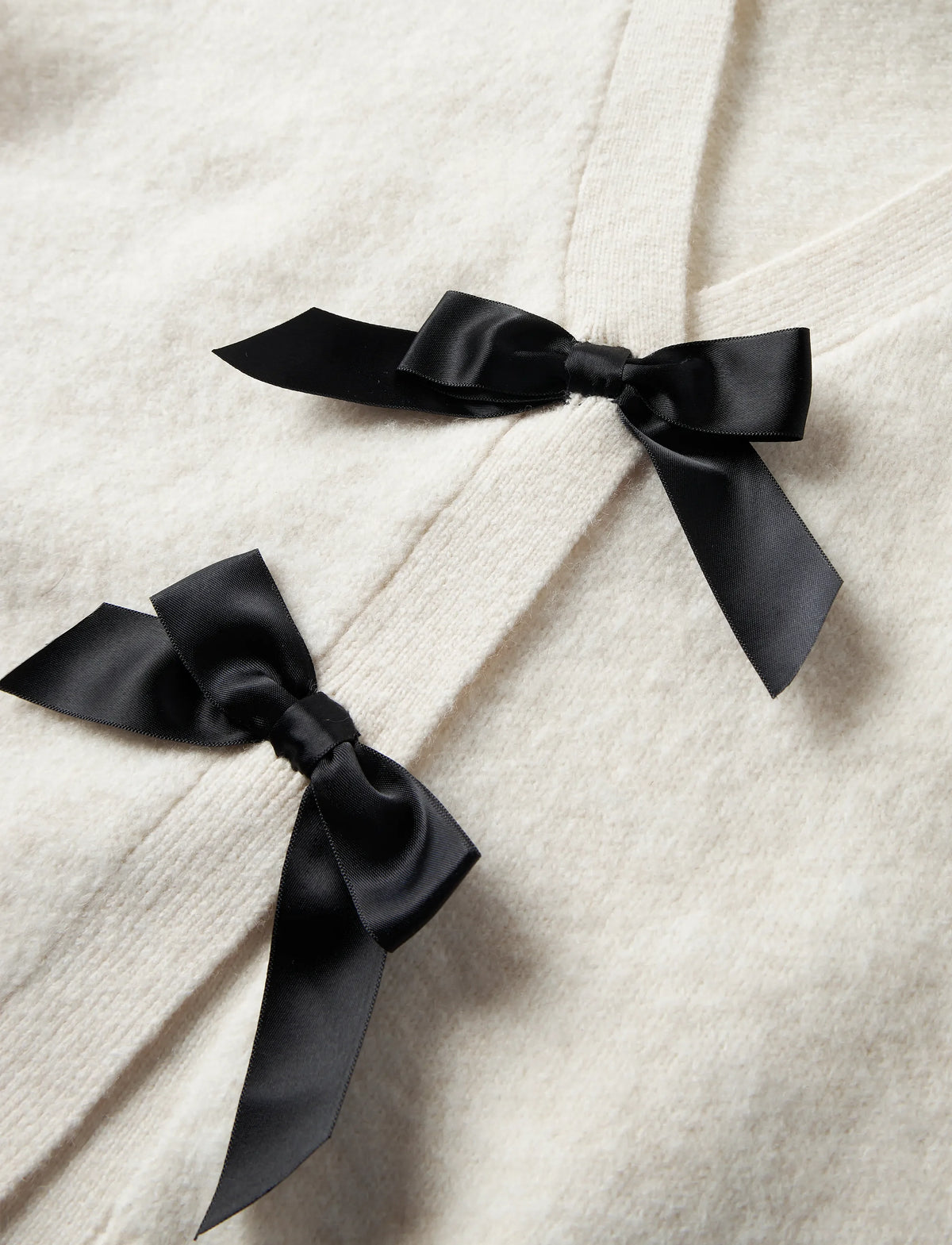 NAME IT NKFRINA CARDIGAN WHITE BLACK BOW