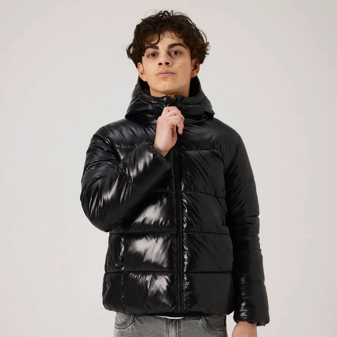 NLNMAYER PUFFER JACKET - SVART