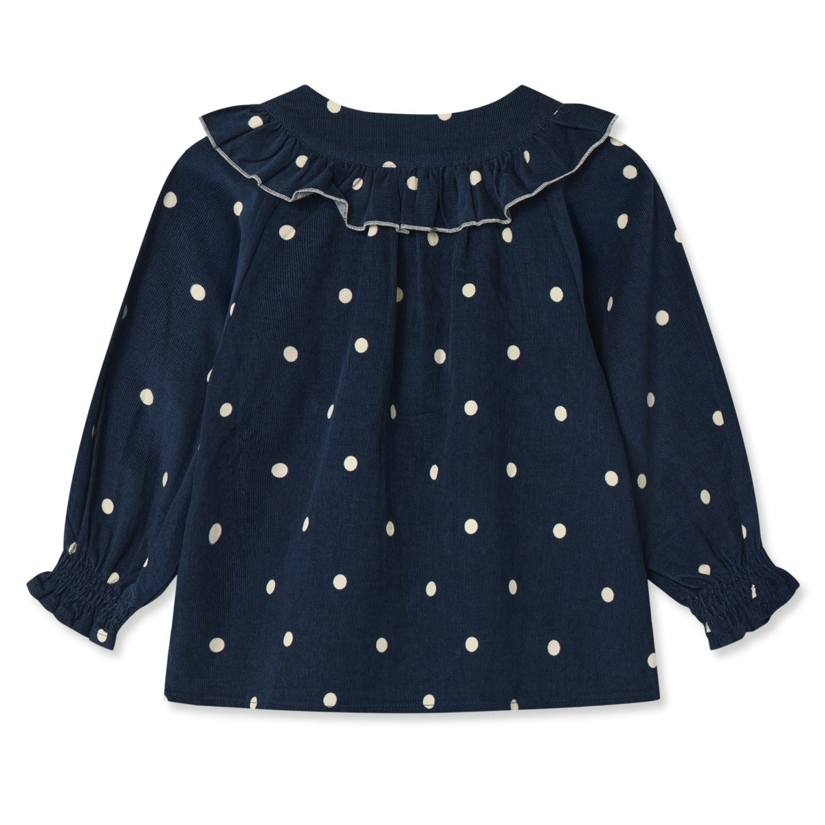 DOLLY DOT BLOUSE - navy