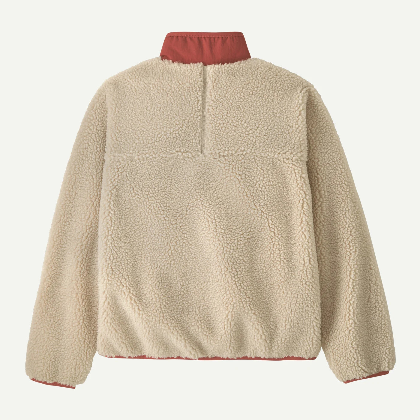 Beige fleece jacket with pink details