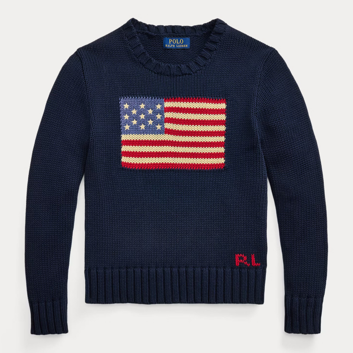 POLO THE ICONIC FLAG SWEATER NAVY