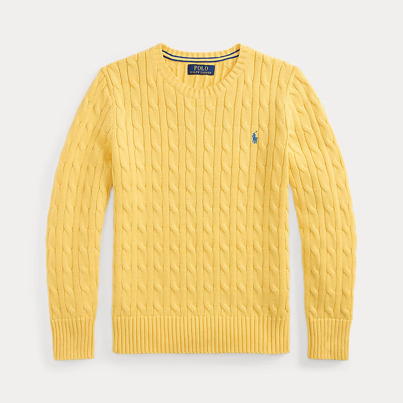 POLO CABLE KNIT BEACH YELLOW
