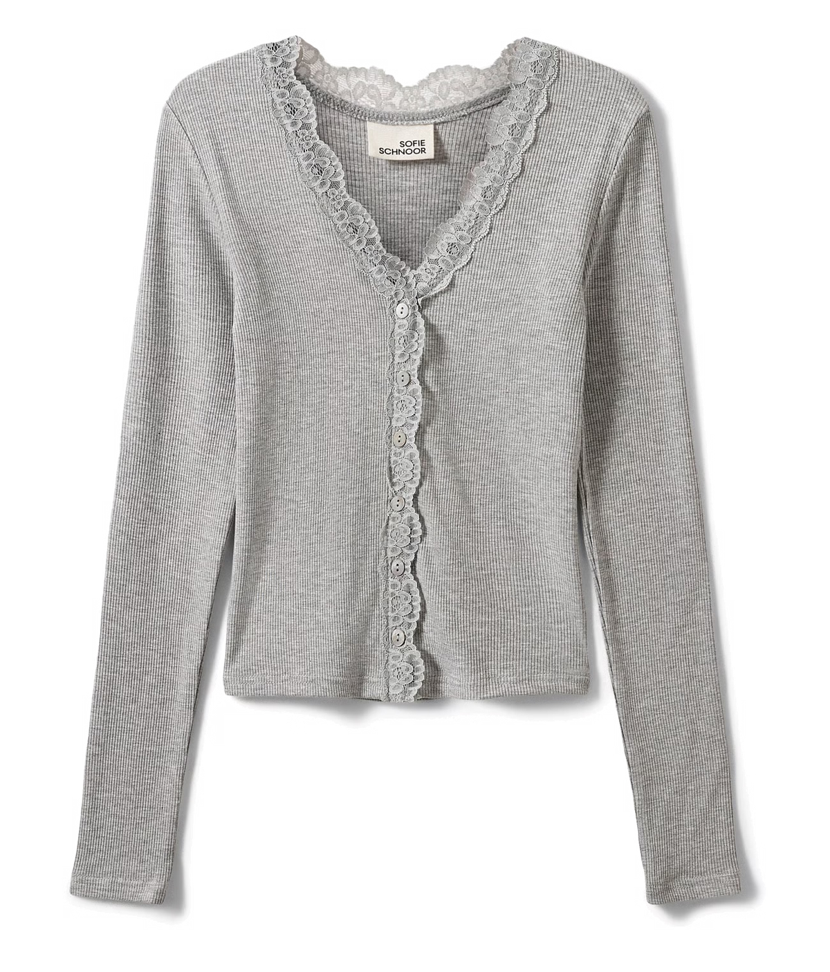 SOFIE SCHNOOR ANYIASY CARDIGAN GREY