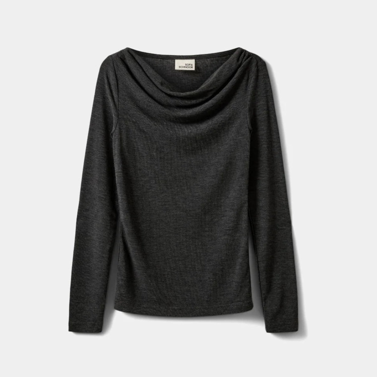 SOFIE SCHNOOR CILLASY T-SHIRT LS DARK GREY