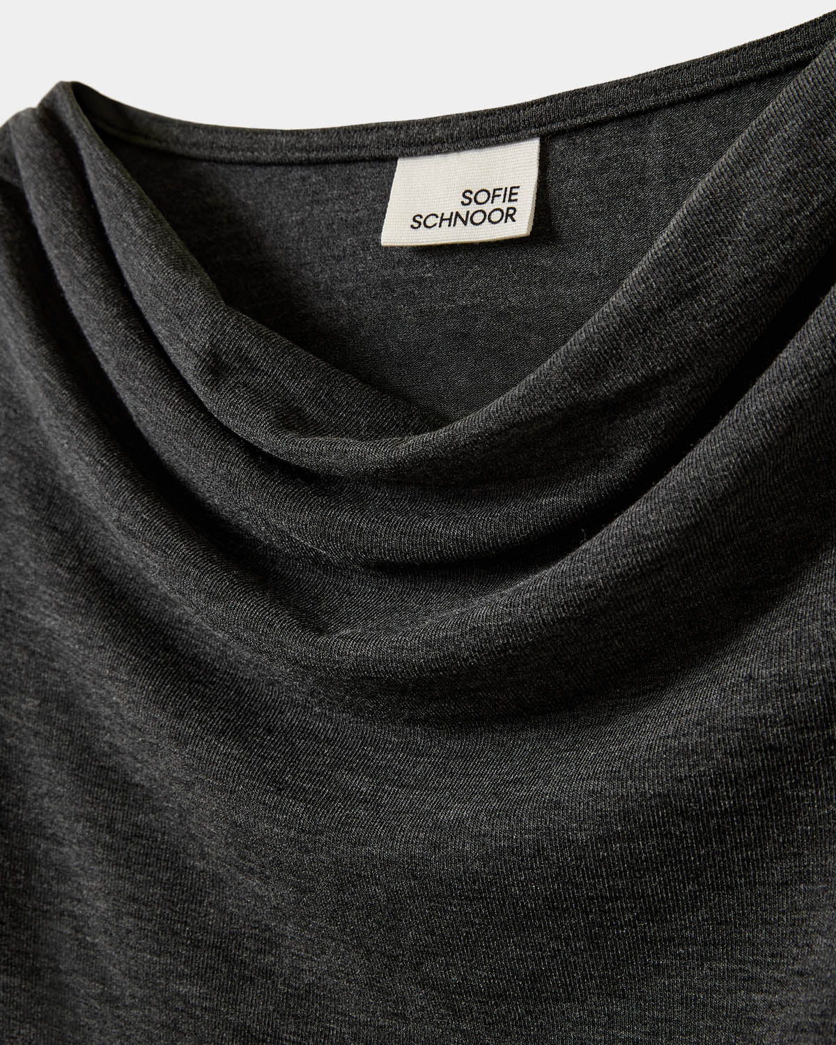 SOFIE SCHNOOR CILLASY T-SHIRT LS DARK GREY