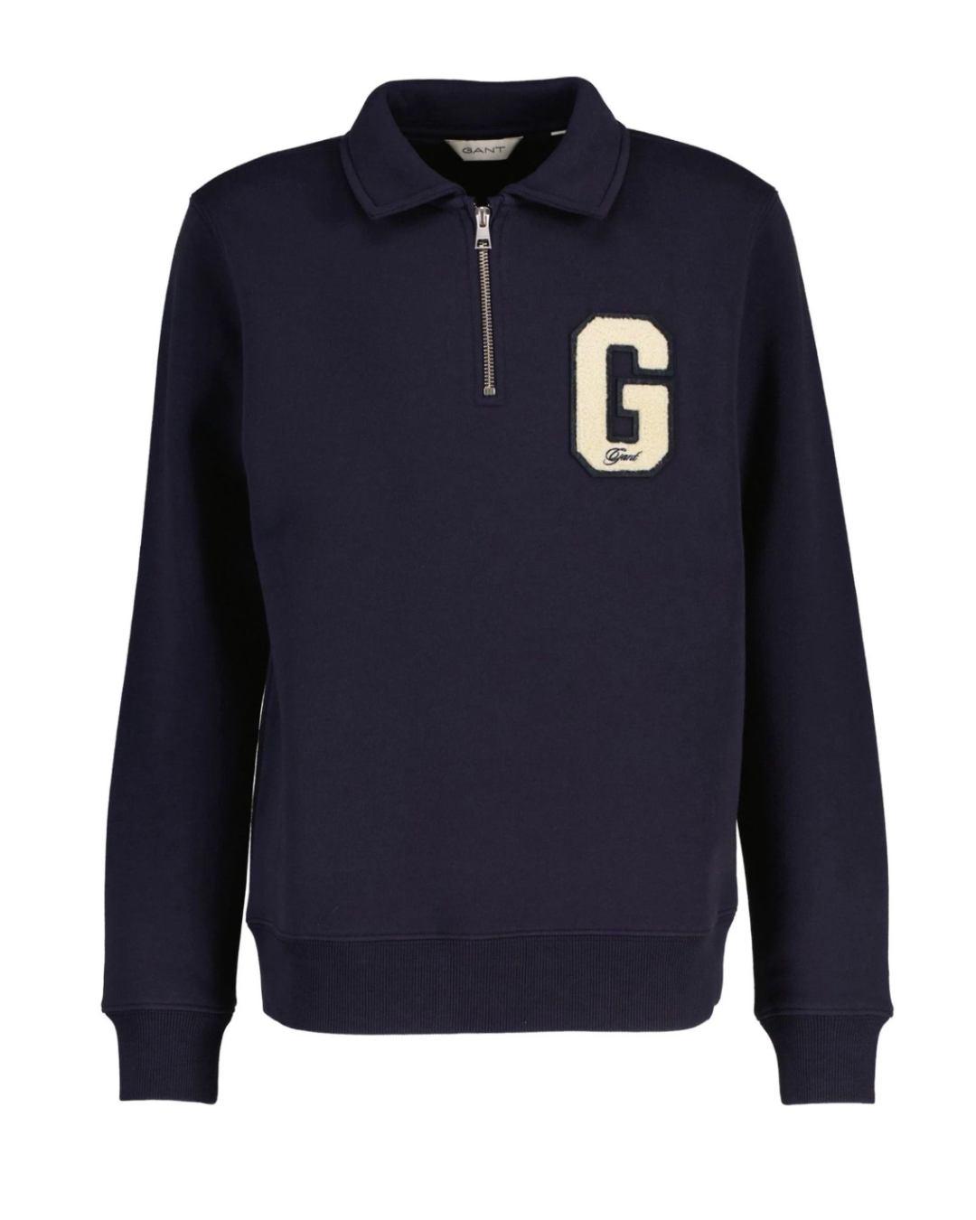 GANT BADGE HALF ZIP SWEATSHIRT