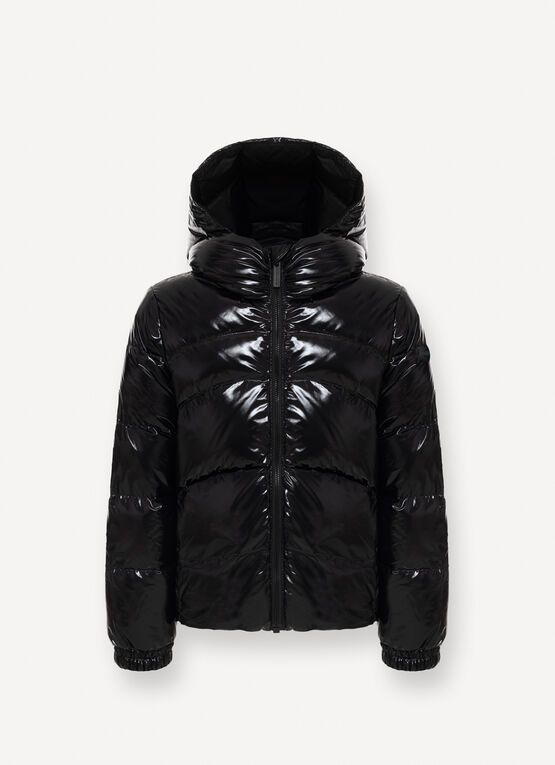 GIRLS DOWN JACKET - GLOSSY BLACK