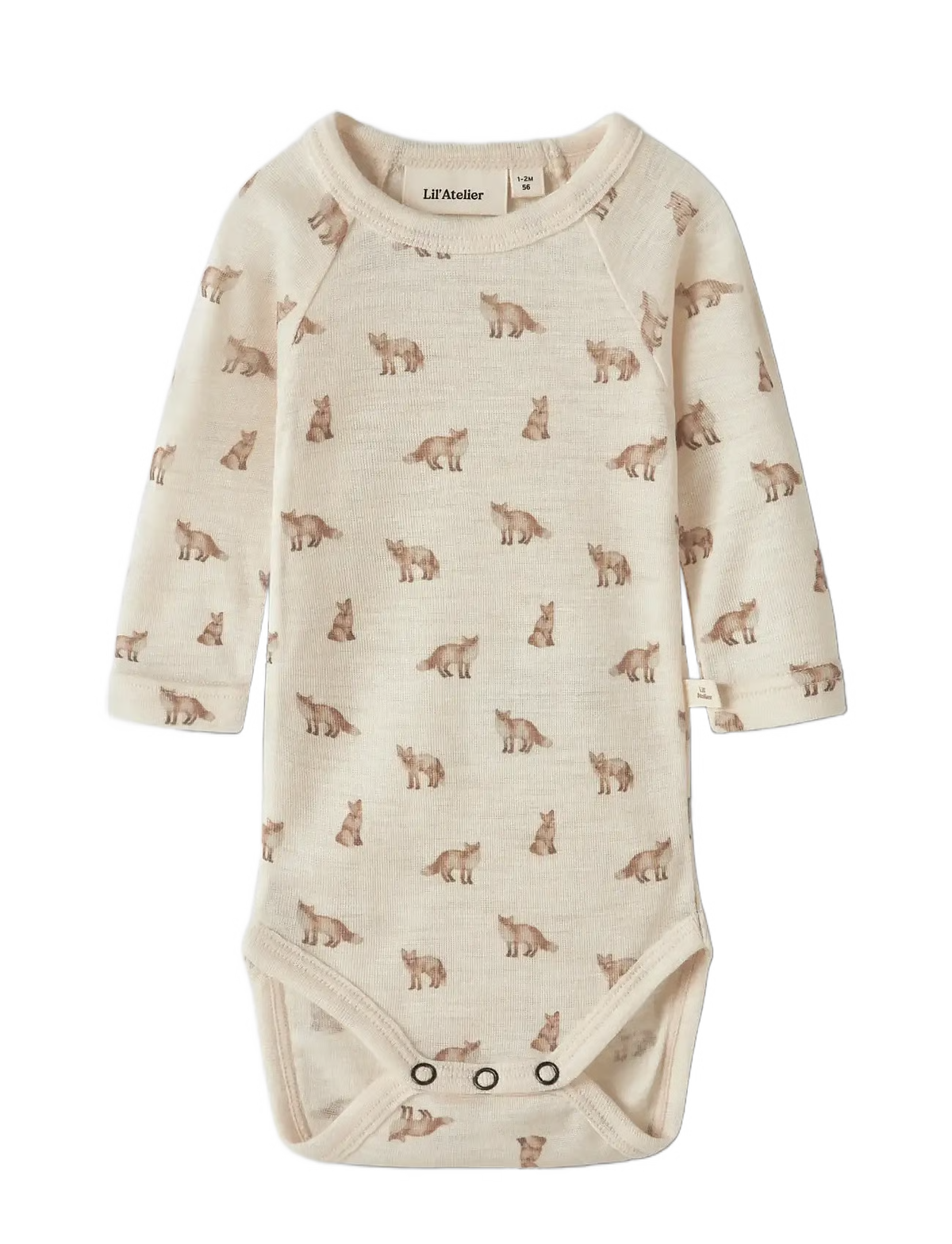LIL´ATELIER NBMNALU WO/MO LS SLIM BODY TURTLEDOVE FOX