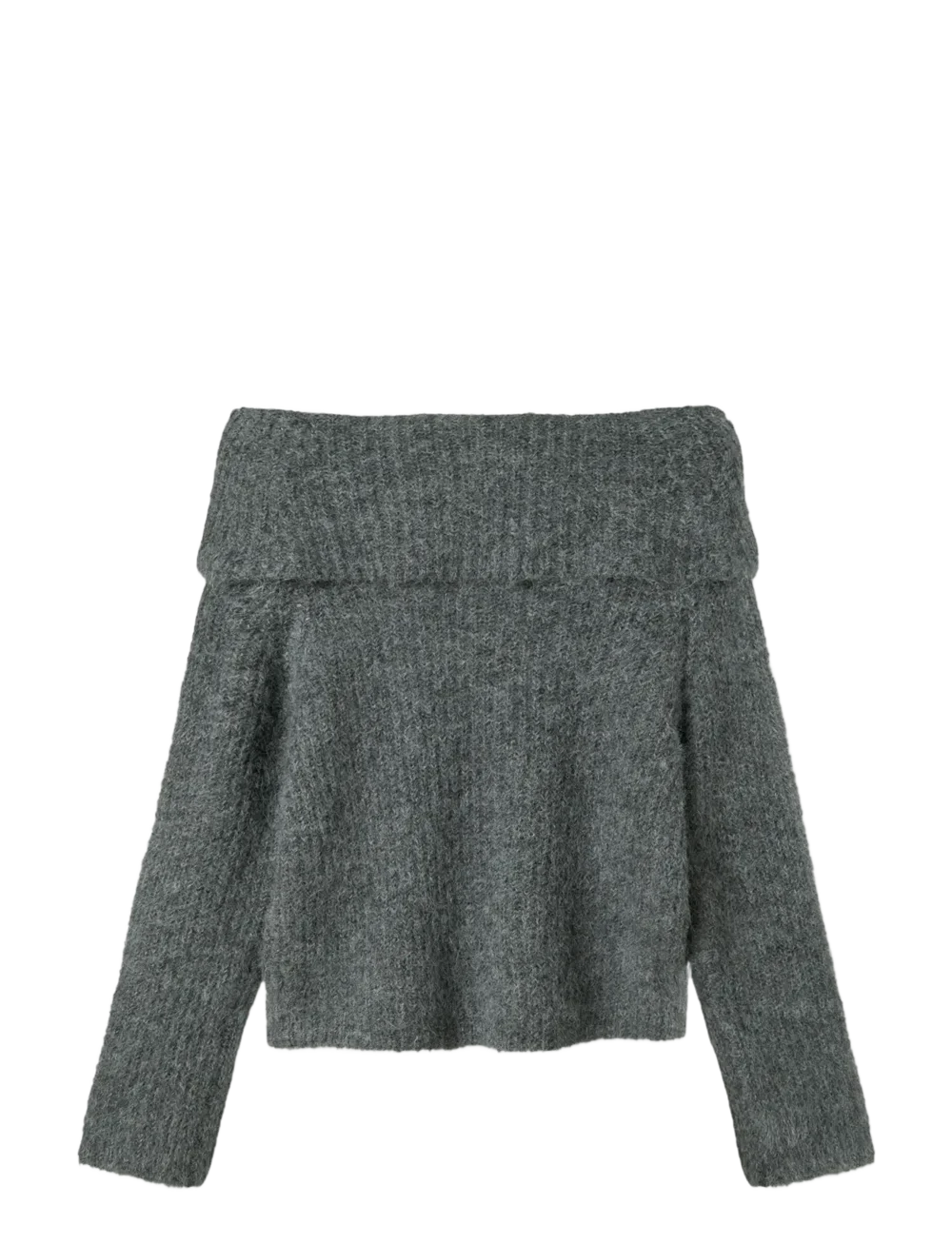 NLFNULO LS SHORT FOLD DOWN KNIT
