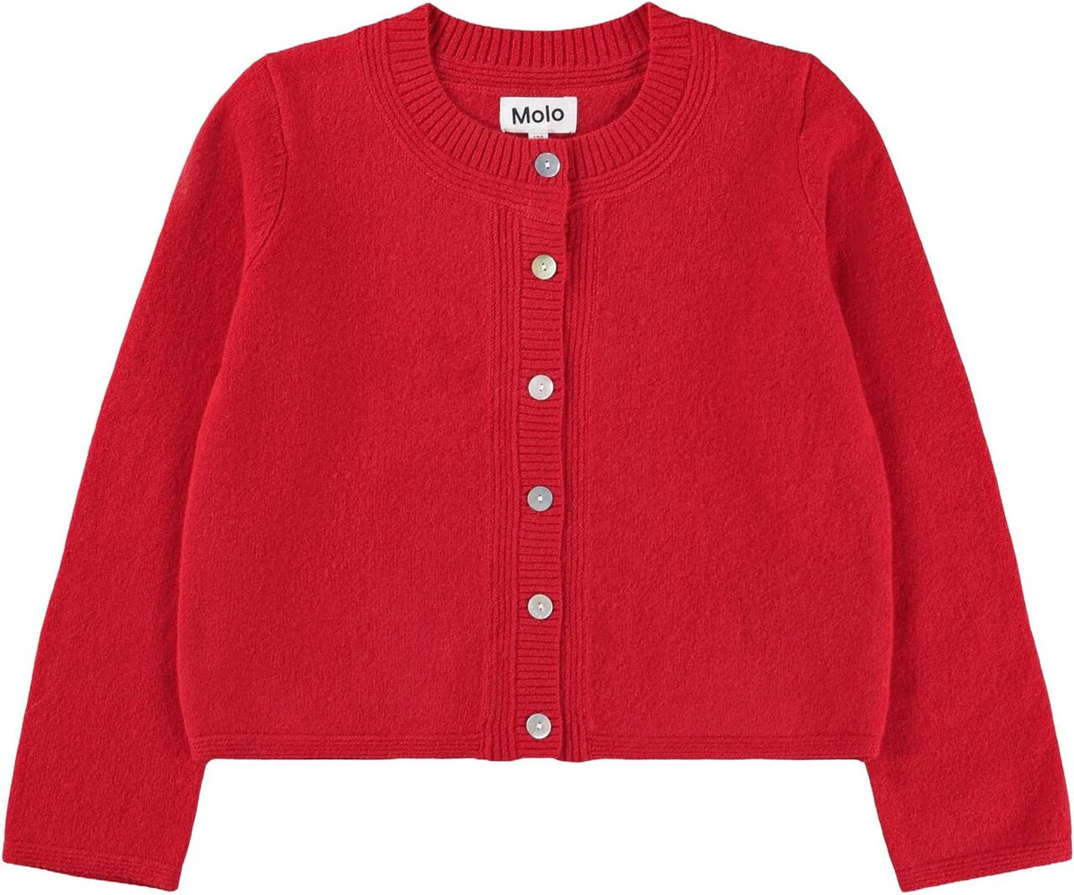 MOLO GITA CARDIGAN RUBY RED
