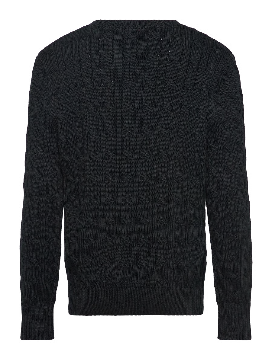 COTTON CABLE SWEATER NAVY