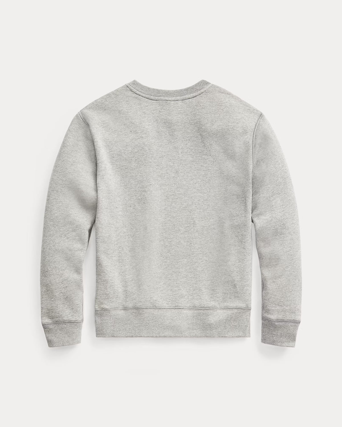 POLO FLEECE CREWNECK SWEATSHIRT GREY MELANGE