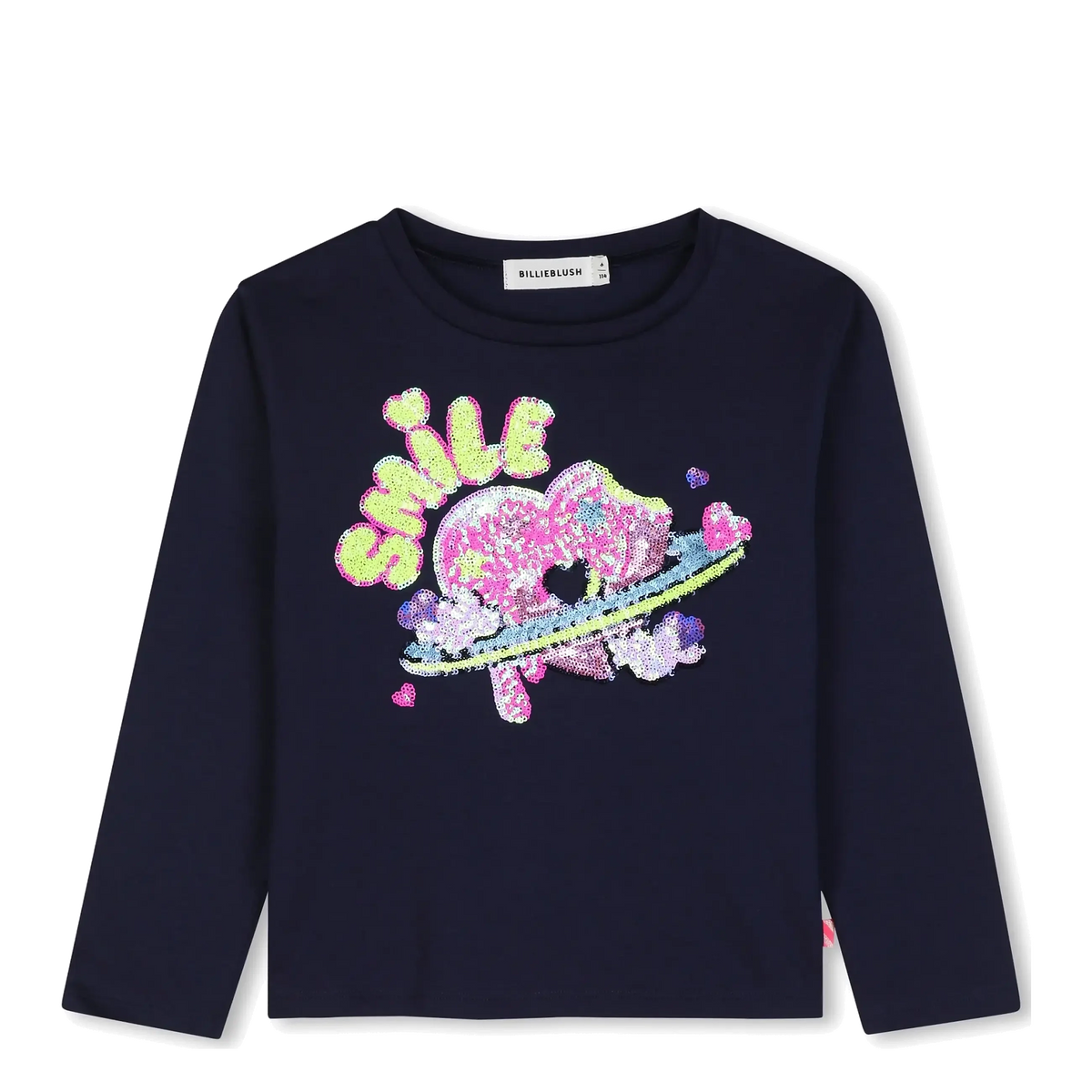 BILLIEBLUSH LS T-SHIRT NAVY SMILE