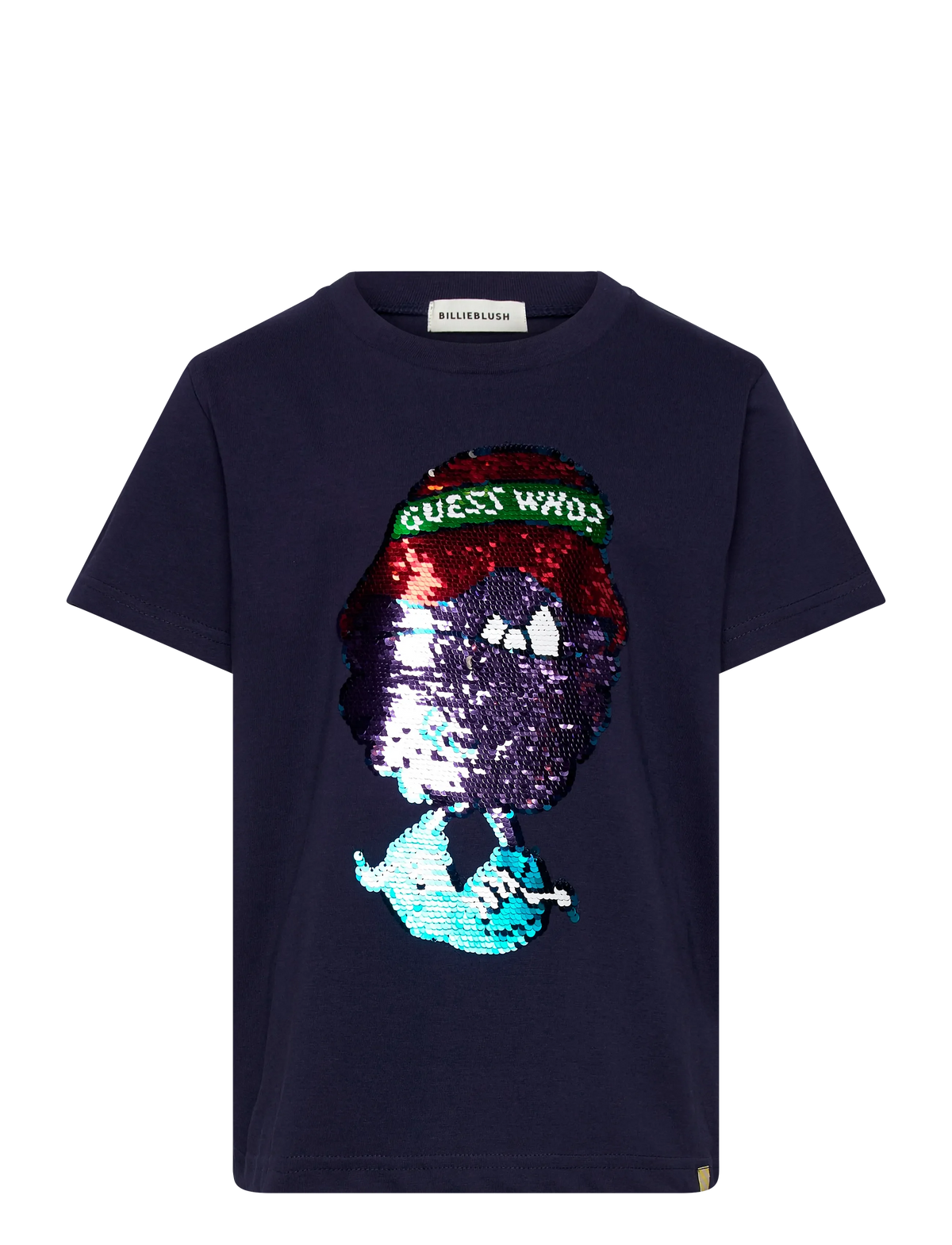 BILLIEBLUSH SS T-SHIRT SEQUIN GUESS WHO