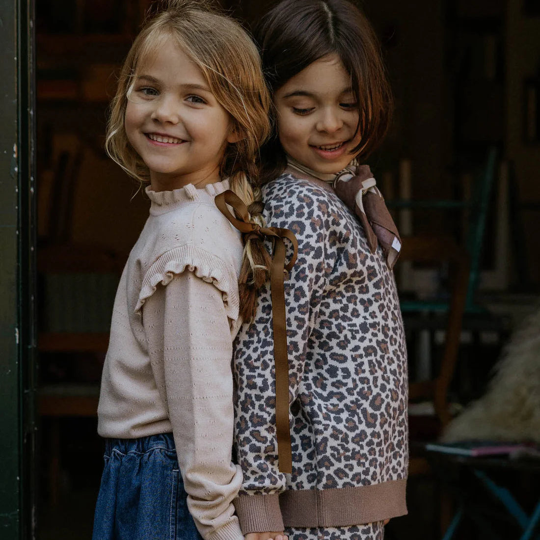 FAME POINTELLE KNIT BLOUSE