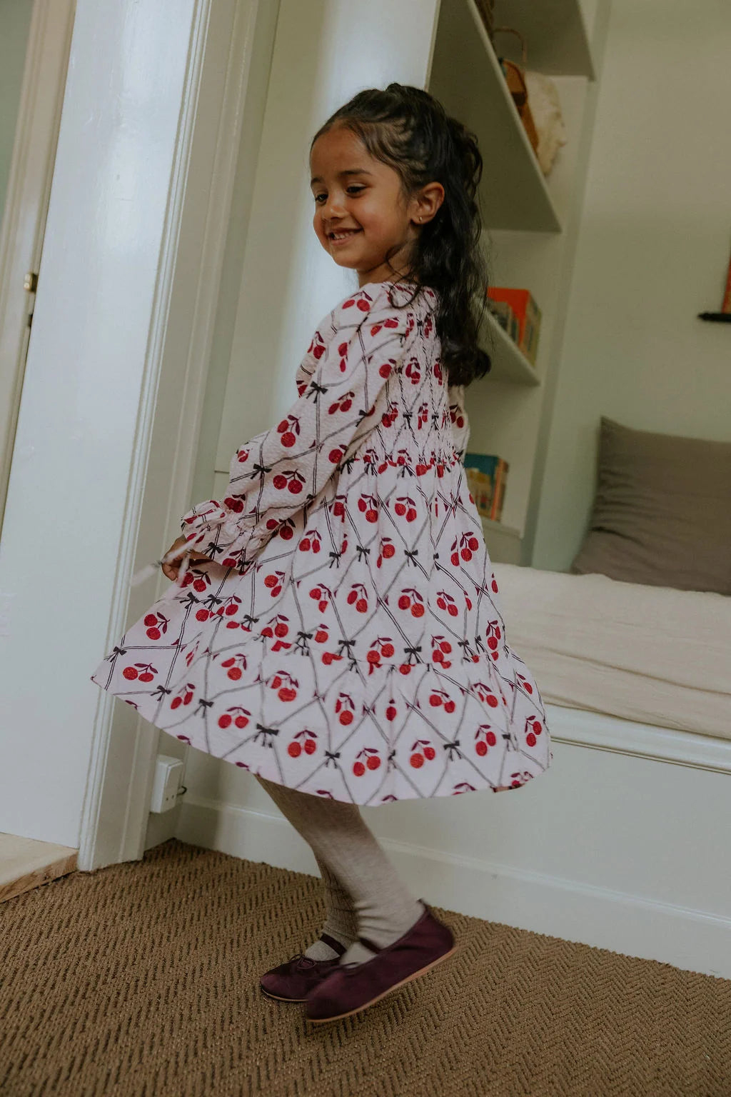 FLIINK WINTER GLITTER BERRY DRESS