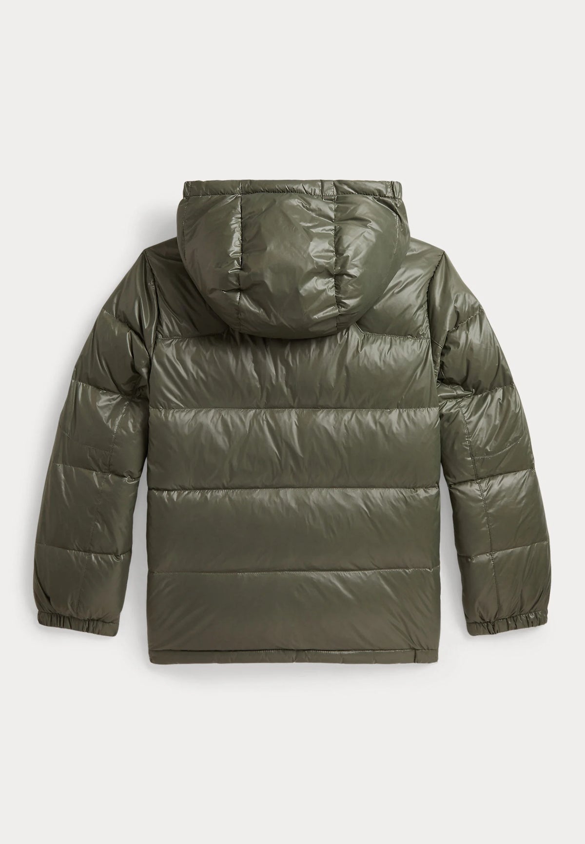 POLO THE GORHAM GLOSSED DOWN JACKET CRUISE OLIVE