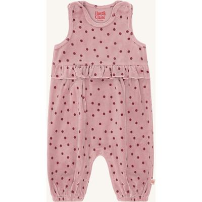 HCMAGGIE DOT VELOUR OVERALL