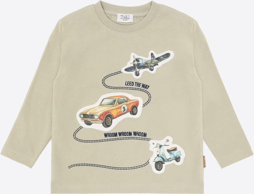 HUST&CLAIRE HCANTON RETRO ROAD LS TSHIRT