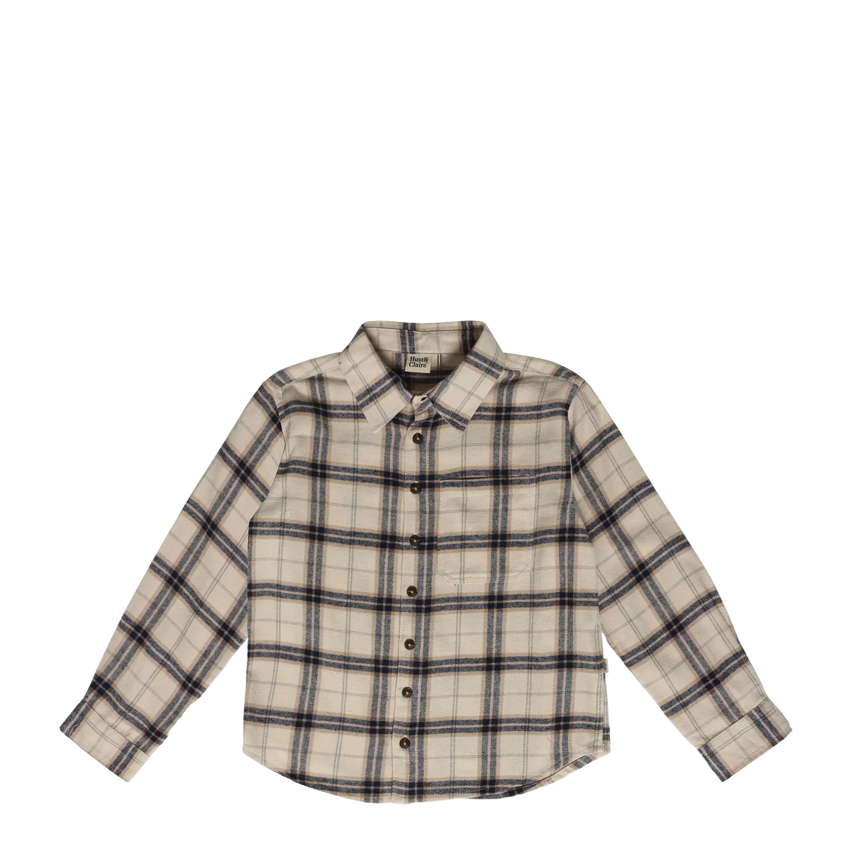 HUST&CLAIRE HCRAVN SHIRT FRENCH OAK CHECK