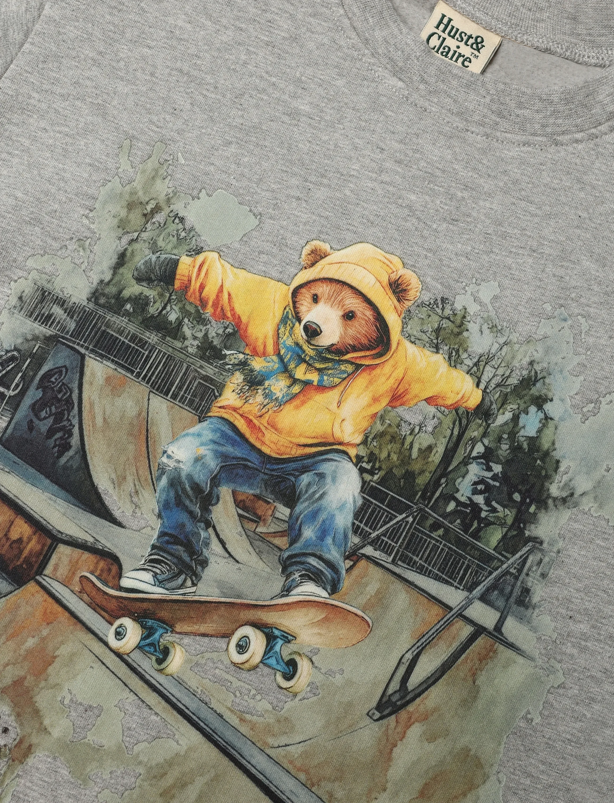 HUST&CLAIRE HC SEJER SKATING BEAR TRÖJA