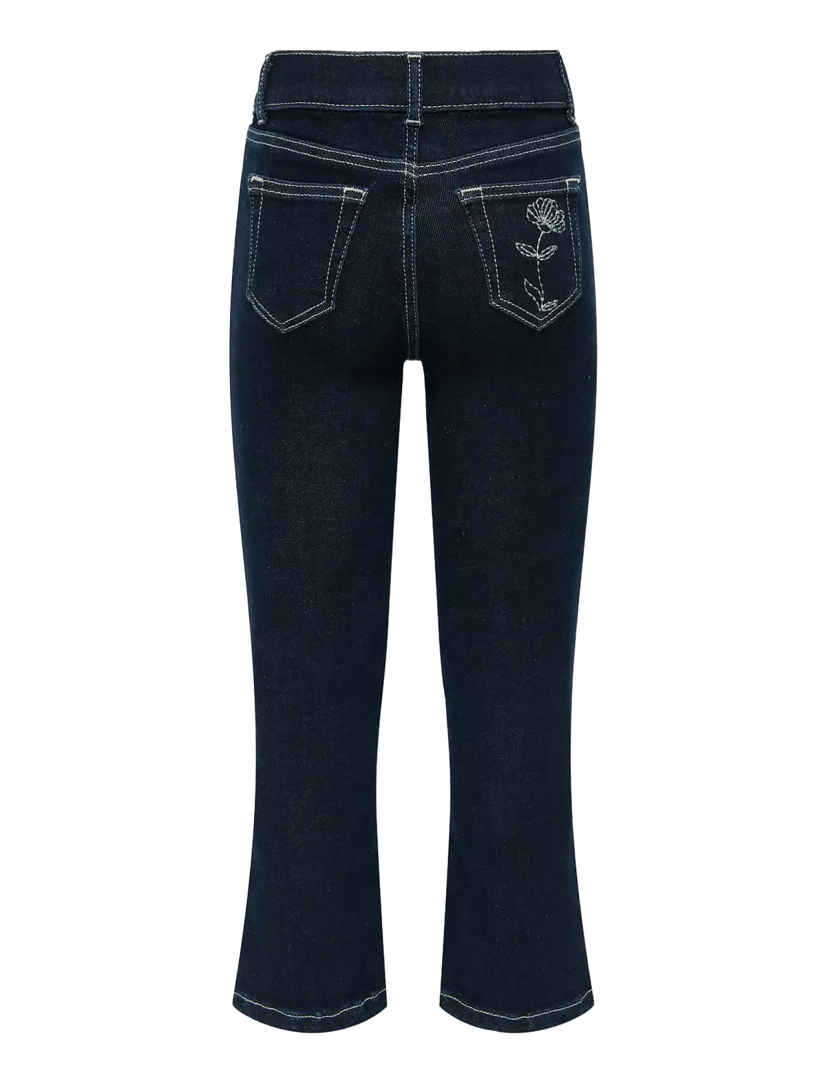 KMGBLUSH FLARED FLOWER DENIM