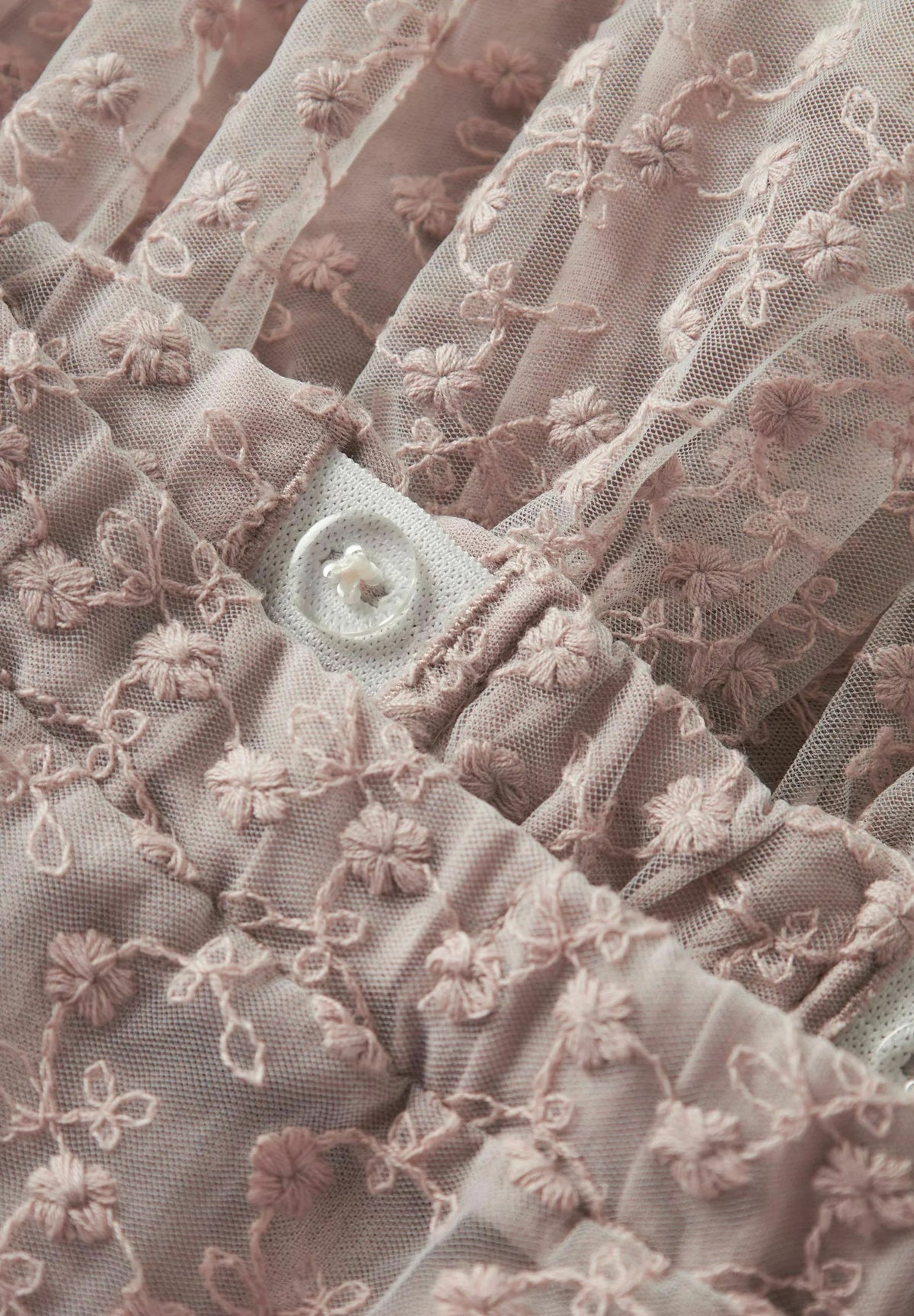 LIL'ATELIER NMFRULA SKIIRT TULLE FLOWER BARK