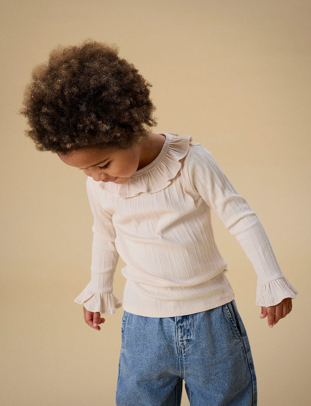 LIL'ATELIER NMFTANSY LS SLIM TOP PEACH