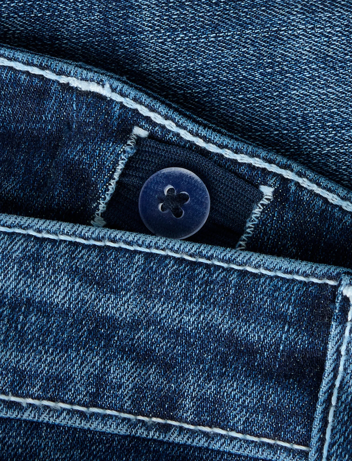 LMTD NLFBLIBLING JEANS FLAP POCKET FLARE DARK BLUE/DISTRESSED