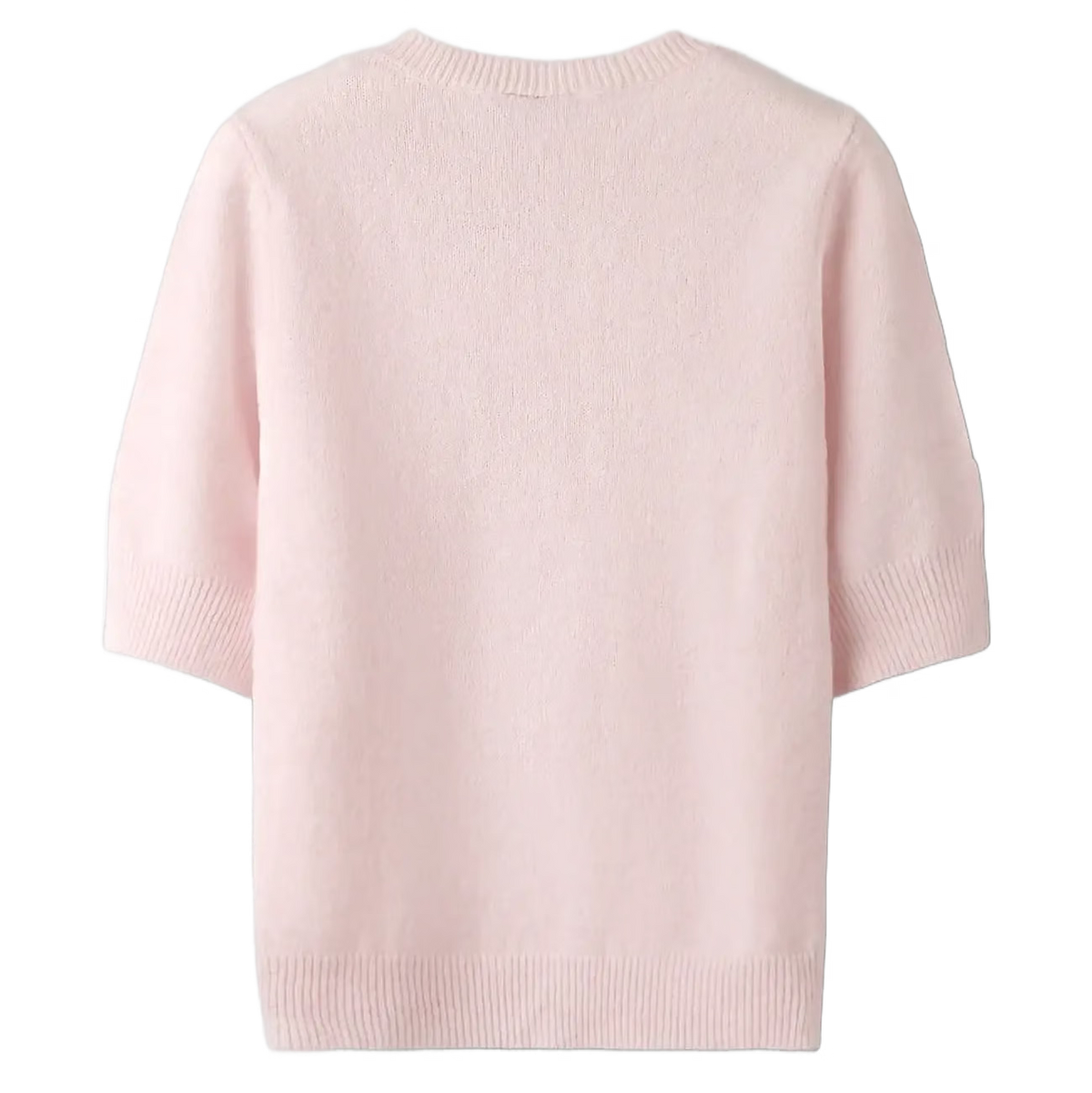 LMTD NLFBYNT SS SHORT KNIT PINK