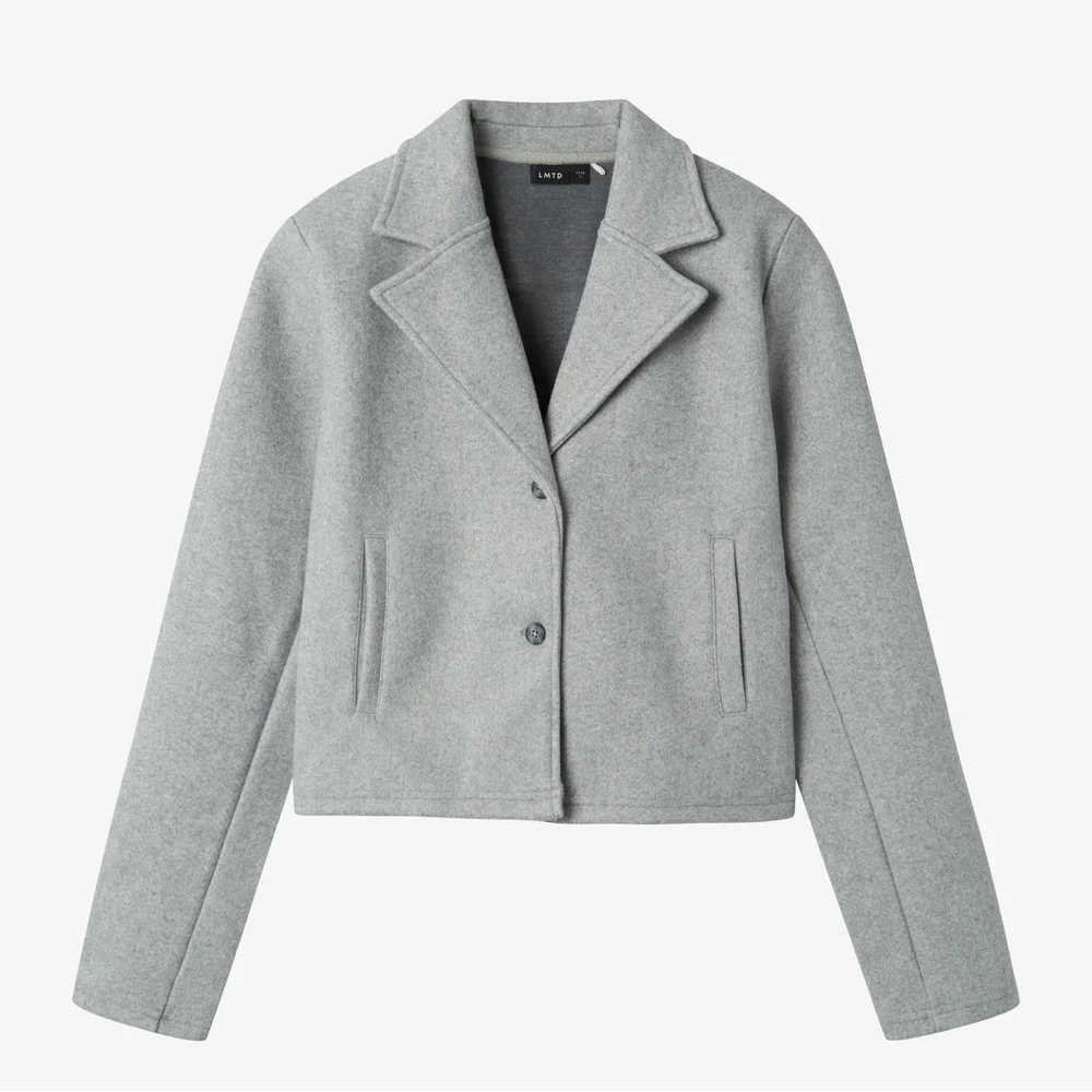 Gray jacket on a white background