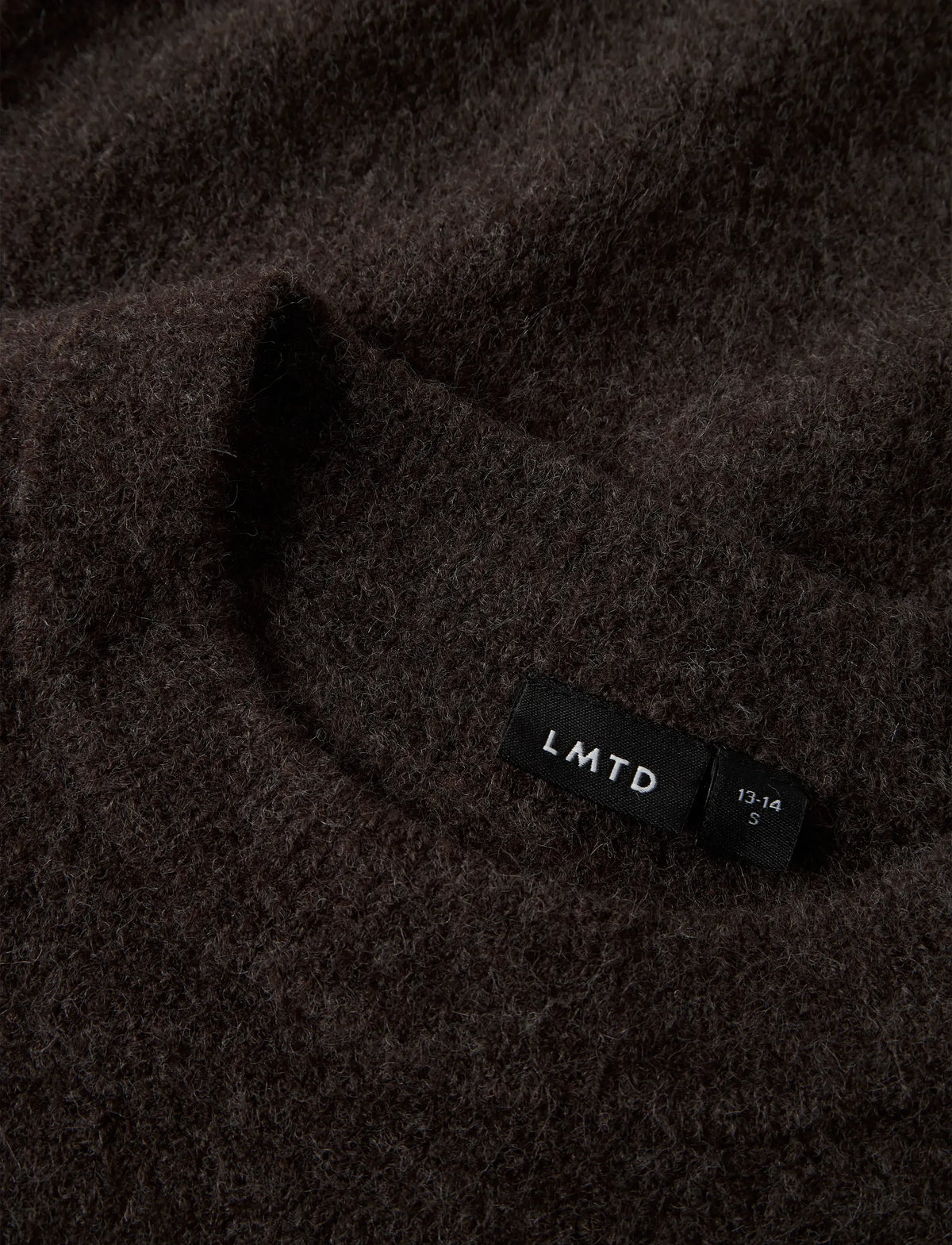 LMTD NLMKLEAVE LS O-NECK KNIT CHOCOLATE BROWN