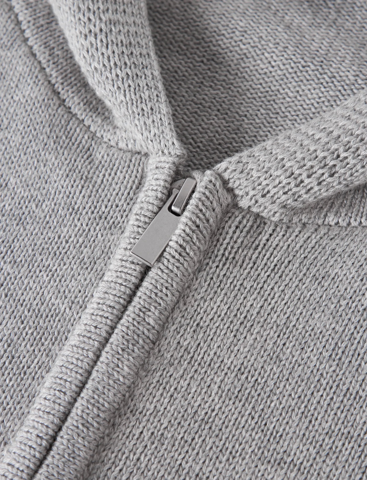 LMTD NLMNATALAN KNIT HOODIE CARDIGAN GREY