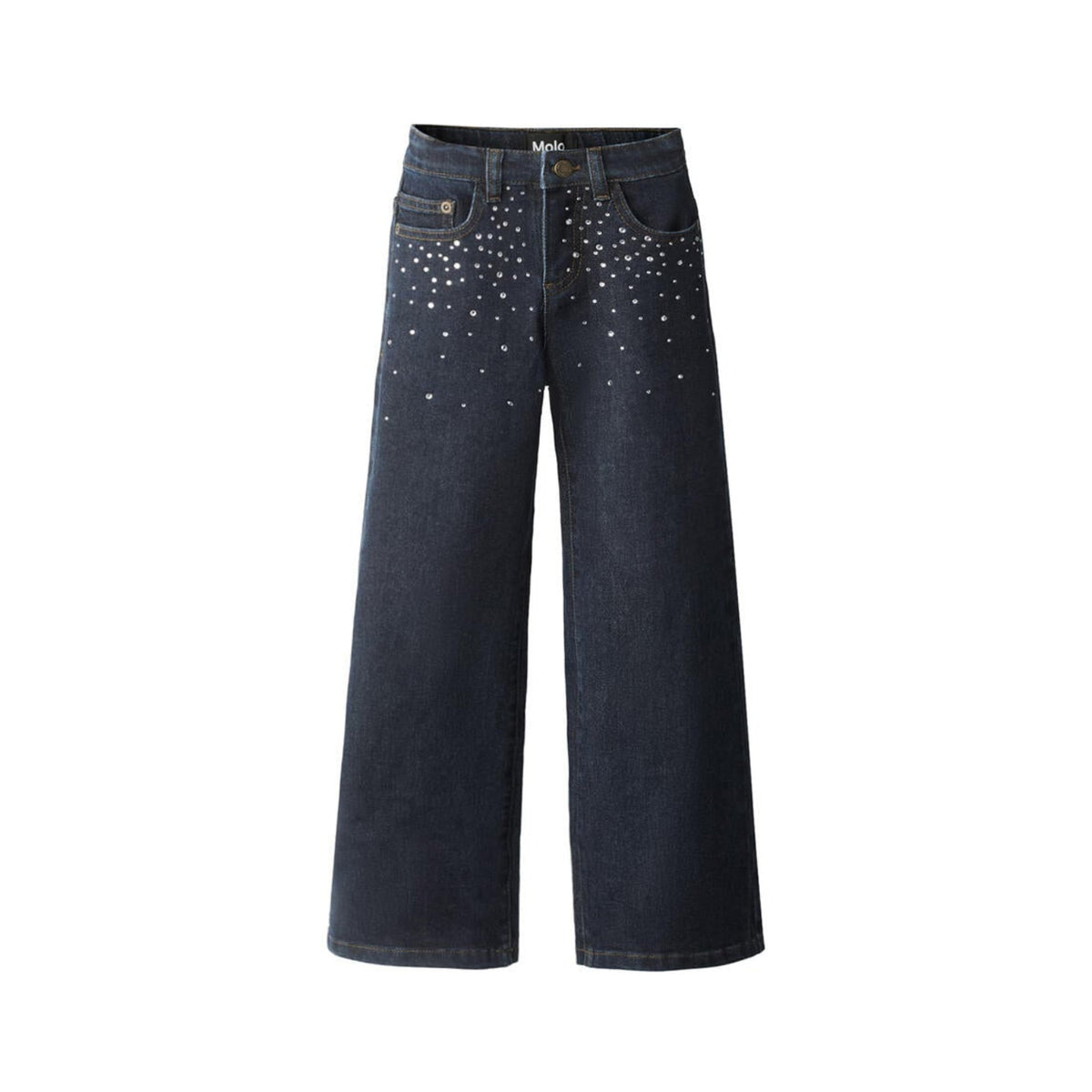 MOLO ASTA RHINESTONE DENIM PANTS