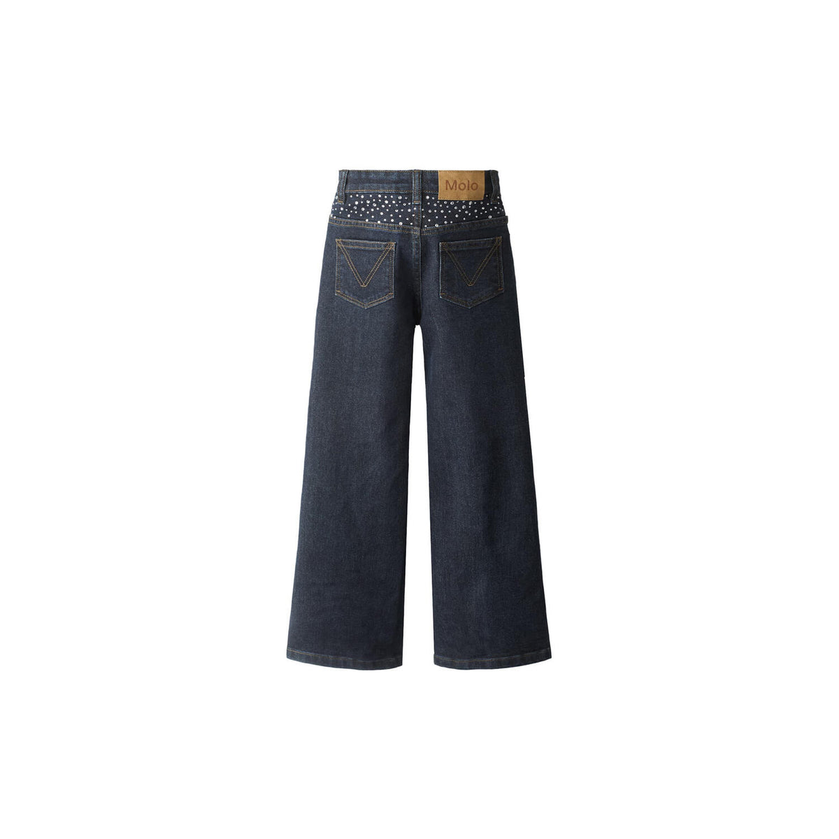 MOLO ASTA RHINESTONE DENIM PANTS