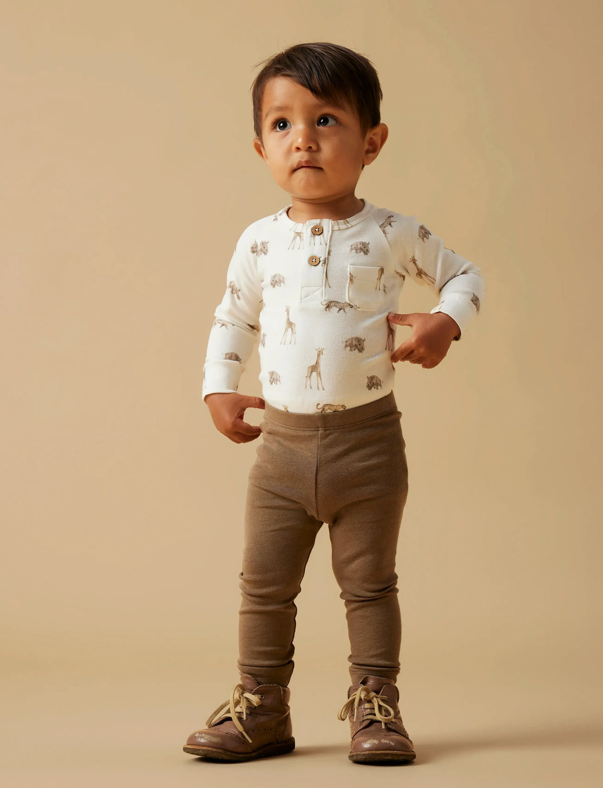 NBNGAYO SLIM LEGGINGS SHITAKE