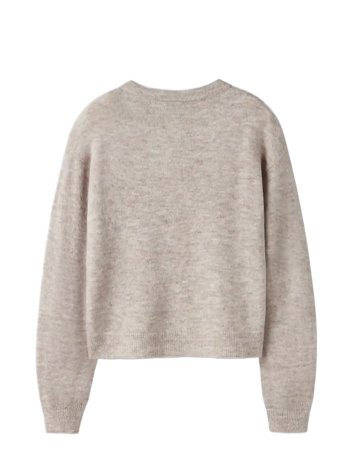 LMTD NLFLODET LS SHORT KNIT CARDIGAN PEYOTE MELANGE