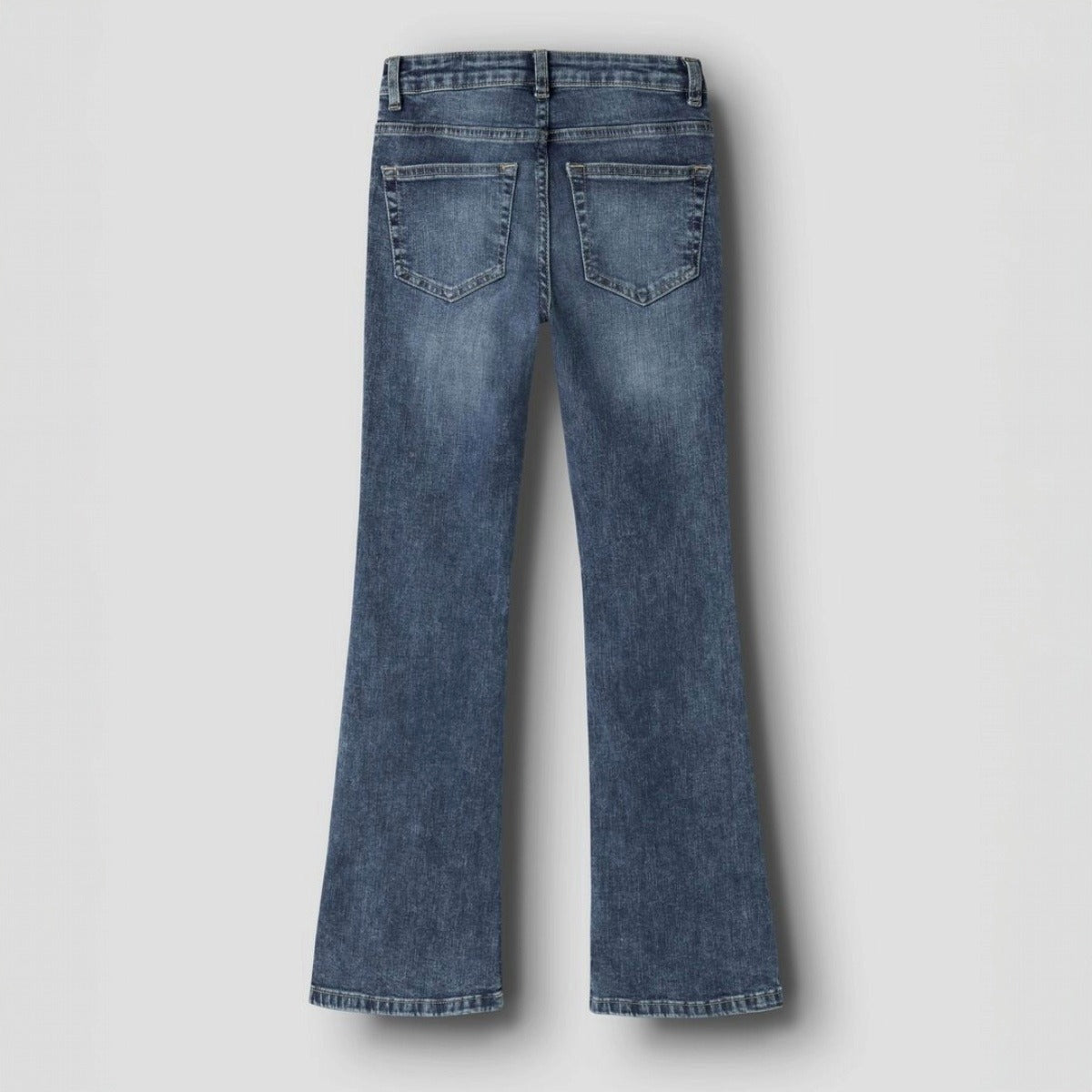 NLFBLI LOW WAIST FLARED JEANS - MÖRKBLÅ