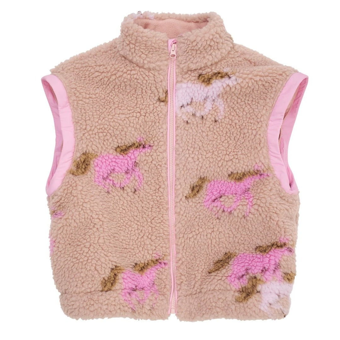 TEDDYJACKA MED AVTAGBARA ÄRMAR - UNICORNS