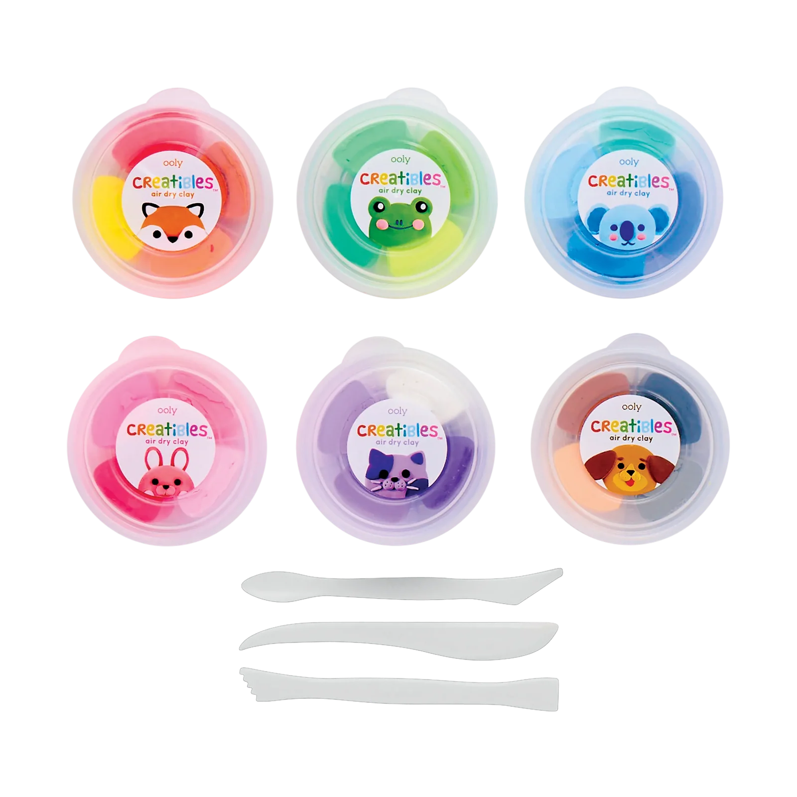 OOLY DELUXE LUFTTORKANDE LERA - KIT 24 FÄRGER