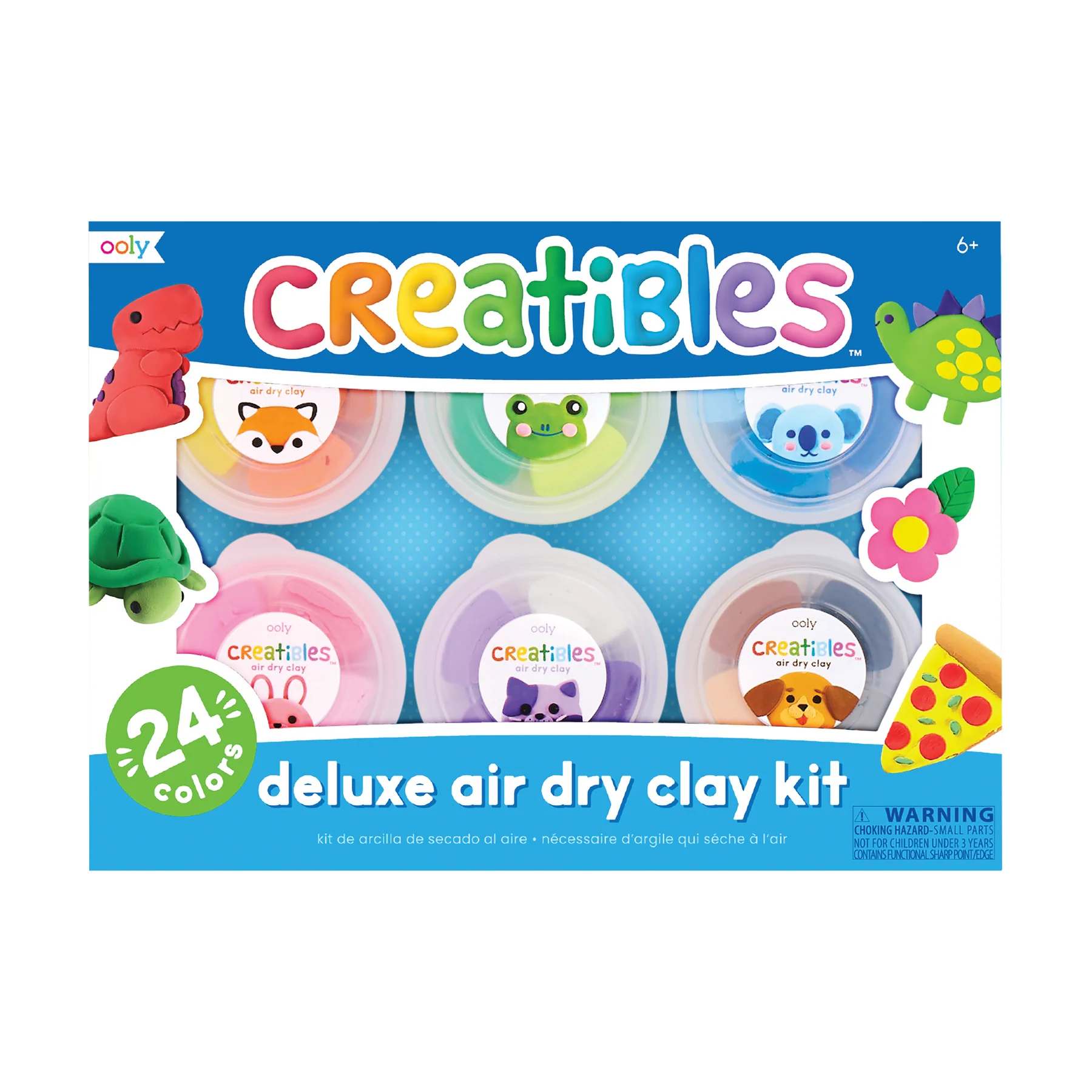 OOLY DELUXE LUFTTORKANDE LERA - KIT 24 FÄRGER