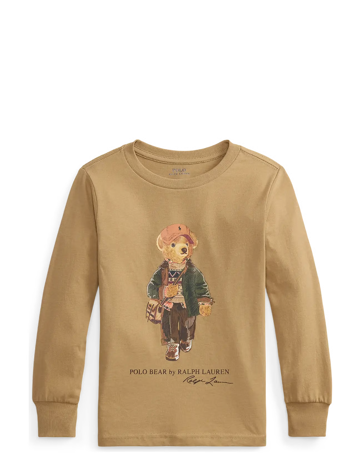 POLO BEAR LS T-SHIRT CAMEL