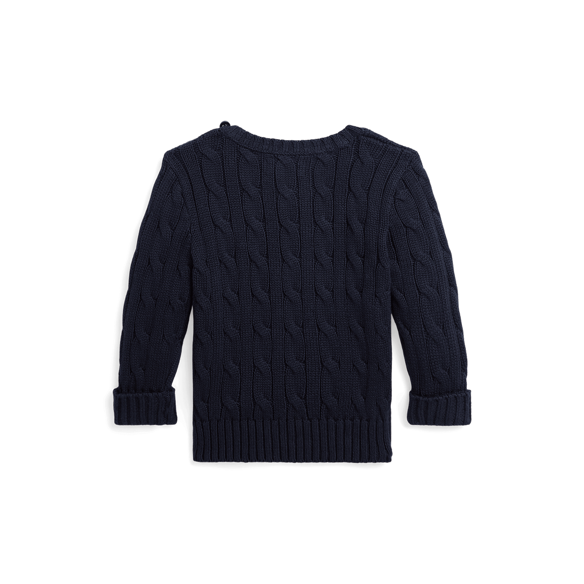 POLO CABLE KNIT NAVY