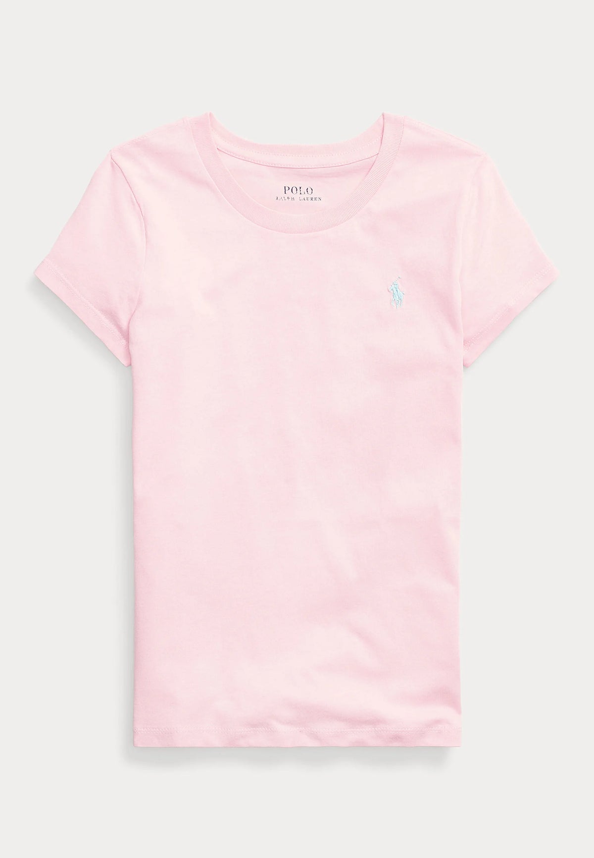 POLO COTTON CREWNECK TEE PINK