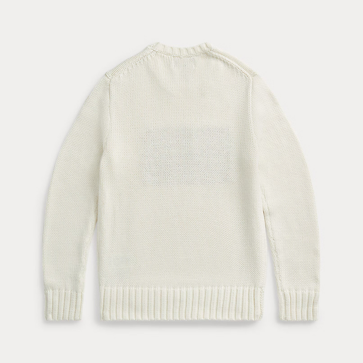 POLO THE ICONIC FLAG SWEATER WHITE