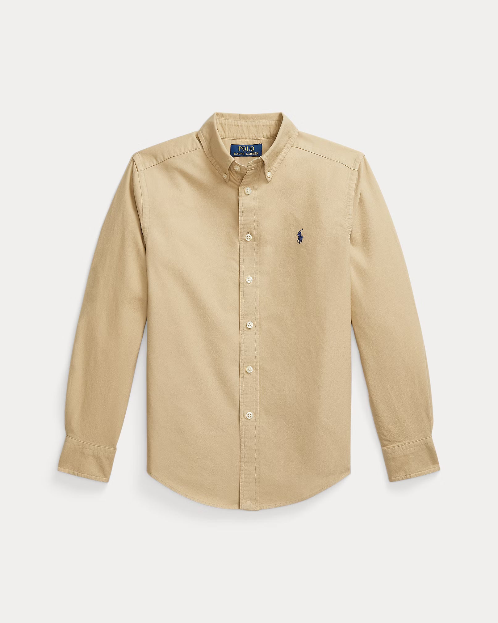 POLO COTTON OXFORD SHIRT KHAKI