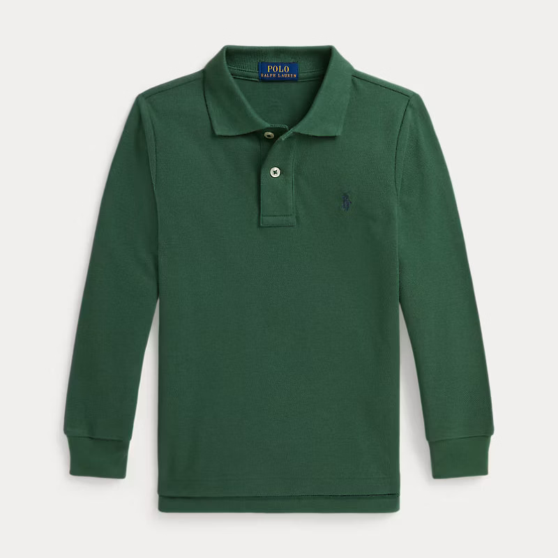 POLO MESH POLO SHIRT LS VERANO GREEN