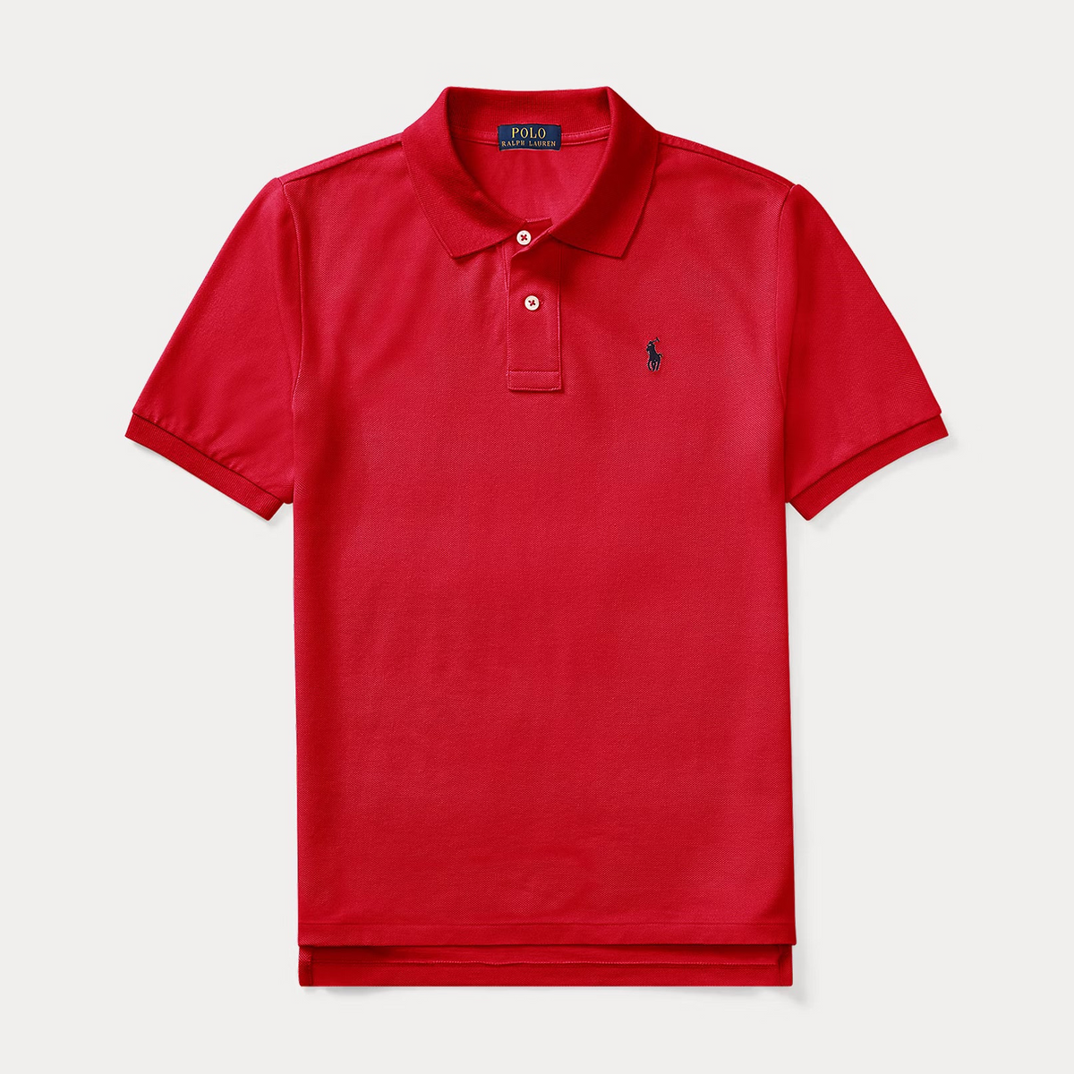 POLO SLIM FIT COTTON MESH POLO SHIRT